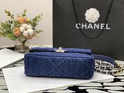 Chanel flap bag light blue 19 bag denim 26cm - 5