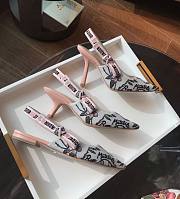 Dior embroided slingback heels 2cm/ 6.5cm/ 10cm - 2