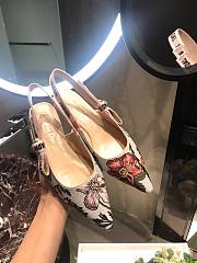 Dior embroided slingback heels 2cm/ 6.5cm/ 10cm - 3