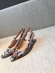 Dior embroided slingback heels 2cm/ 6.5cm/ 10cm - 5