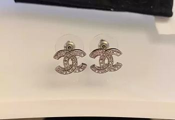 Chanel silver earings 