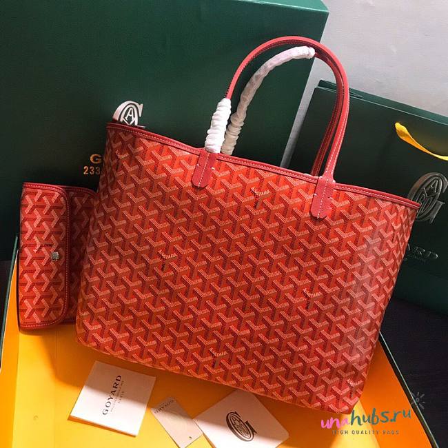 Goyard St Louis Tote MM Red Bag - 1