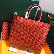 Goyard St Louis Tote MM Red Bag - 1