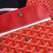 Goyard St Louis Tote MM Red Bag - 4