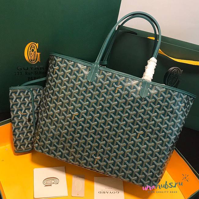 Goyard St Louis Tote GM Green Bag - 1