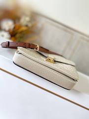 Louis Vuitton Monogram Empreinte Pochette Metis M43941 White - 3