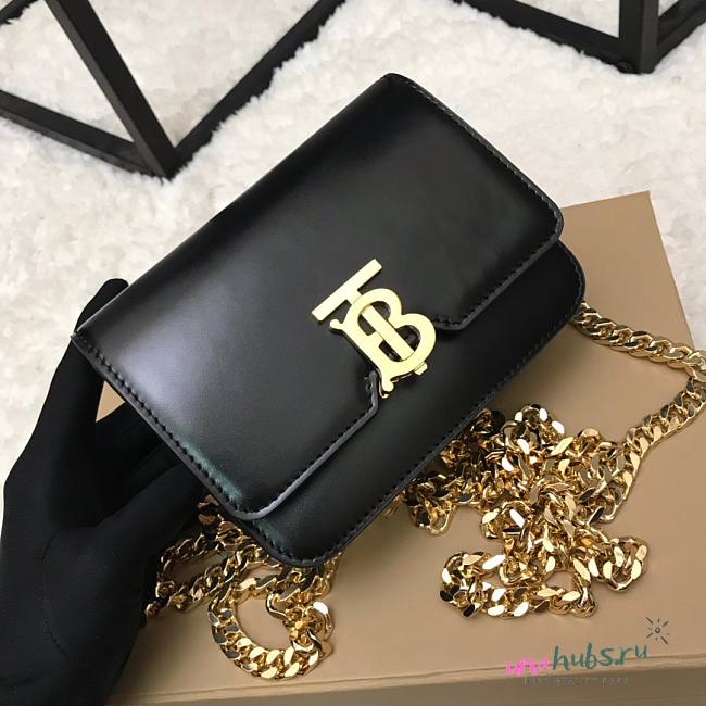 BURBERRY Small Leather TB Shoulder Bag  - 1