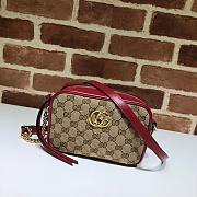 Gucci GG Marmont Mini Matelassé Red Shoulder Bag - 6