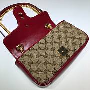 Gucci GG Marmont Mini Matelassé Red Shoulder Bag - 4