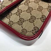 Gucci GG Marmont Mini Matelassé Red Shoulder Bag - 3