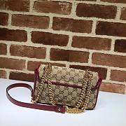 Gucci GG Marmont Mini Matelassé Red Shoulder Bag - 2