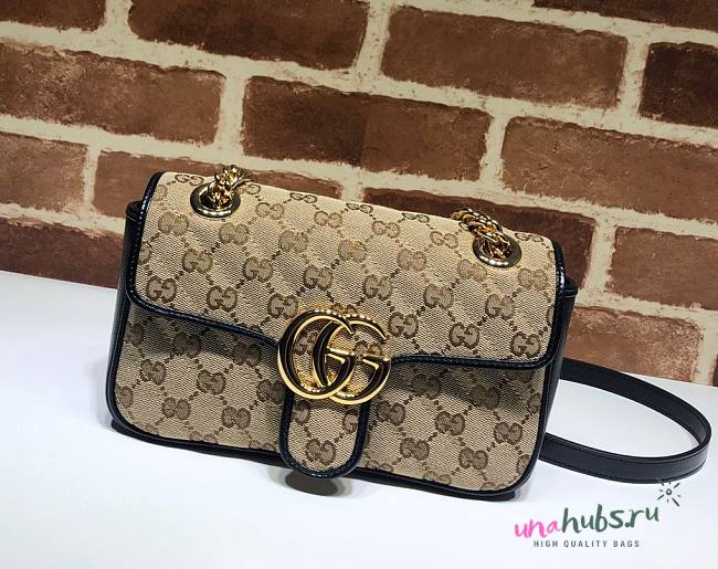 Gucci GG Marmont Mini Matelassé Black Shoulder Bag - 1