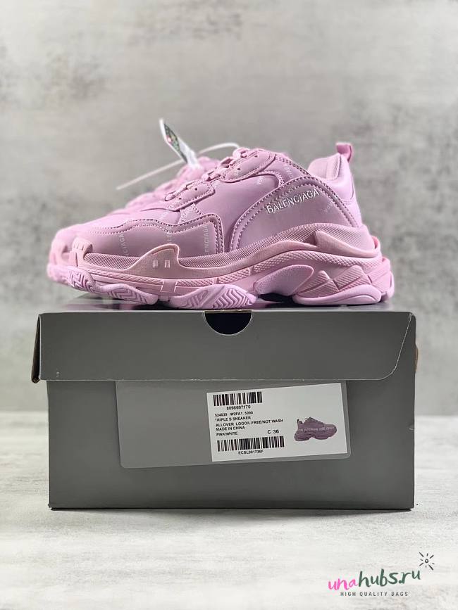 Balenciaga Pink Track Shoes - 1