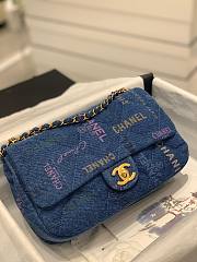 Chanel flap denim new bag - 3