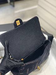 Chanel flap black denim new bag - 5