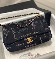 Chanel flap black denim new bag - 1