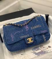 Chanel flap denim new bag - 1