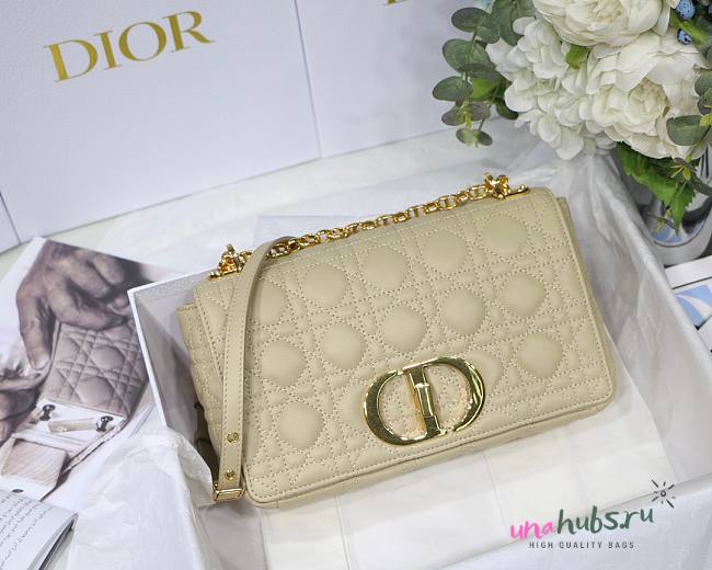 Dior Caro Medium Cream Bag 25cm - 1