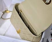 Dior Caro Medium Cream Bag 25cm - 4