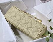 Dior Caro Medium Cream Bag 25cm - 2