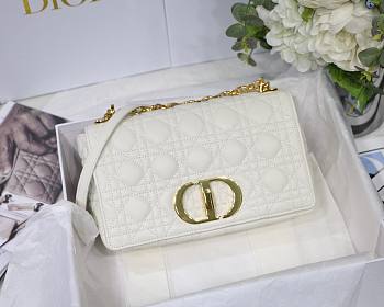 Dior Caro Medium White Bag 25cm