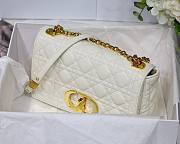 Dior Caro Medium White Bag 25cm - 6