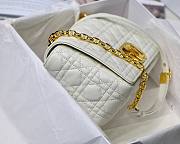 Dior Caro Medium White Bag 25cm - 3