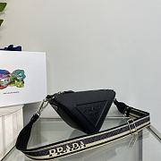 Prada White Saffiano Triangle black bag - 6