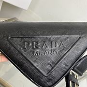 Prada White Saffiano Triangle black bag - 3