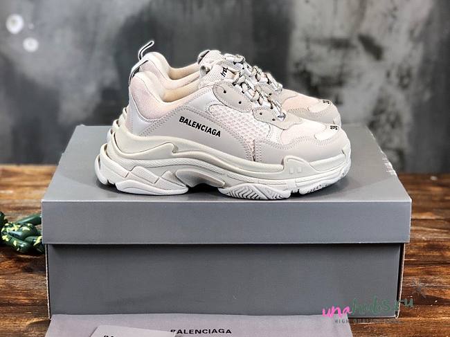Balenciaga white-cream track shoes - 1