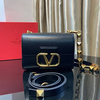 VALENTINO Garavani Stud Sign black bag 