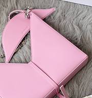 GIVENCHY Black Small Cut Out Chain Pink Bag - 5