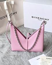 GIVENCHY Black Small Cut Out Chain Pink Bag - 3