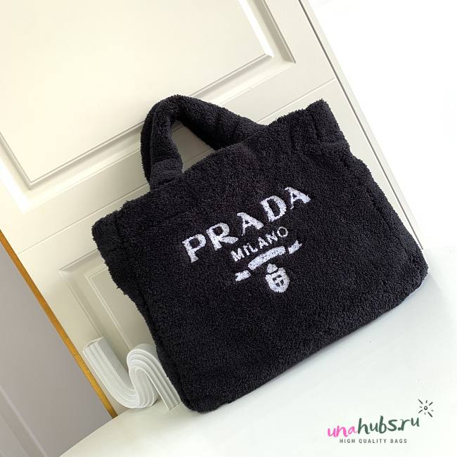 Prada Petal Black Terry tote bag - 1