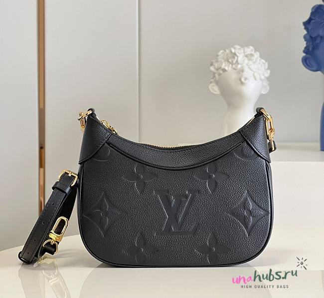 LV Bagatelle Monogram Empreinte Leather Black M46091  - 1