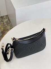 LV Bagatelle Monogram Empreinte Leather Black M46091  - 6