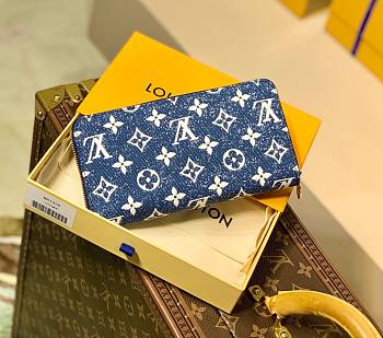 Louis Vuitton long denim wallet 