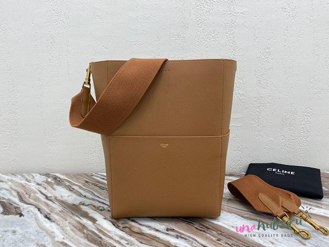 Celine Seau Sangle 23cm brown bag - 1