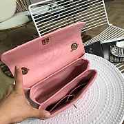 Chanel Chevron Trendy CC Flap Top Handle Pink Bag - 2