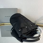 Balenciaga Drawstring Bucket Black Bag - 5