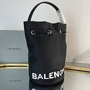 Balenciaga Drawstring Bucket Black Bag - 4