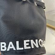 Balenciaga Drawstring Bucket Black Bag - 2