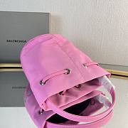 Balenciaga Drawstring Bucket Pink Bag - 2