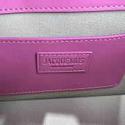 Jacquemus pink leather bag  - 5