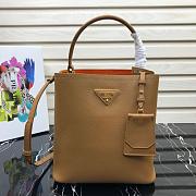 Prada Medium Saffiano Leather Dark Beige Bag - 1