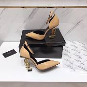 YSL Patent Beige Heels - 1