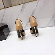 YSL Patent Beige Heels - 3