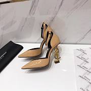 YSL Patent Beige Heels - 6