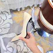 YSL Patent White Heels 10cm - 5