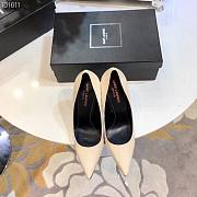 YSL Patent White Heels 10cm - 6